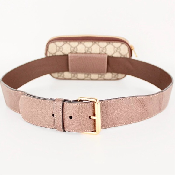 GUCCI OPHIDIA GG SUPREME CANVAS BELT BAG - Picture 4 of 6